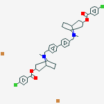 [8-[[4-[4-[[3-(4-chlorobenzoyl)oxy-8-methyl-8-azoniabicyclo[3.2.1]octan-8-yl]methyl]phenyl]phenyl]methyl]-8-methyl-8-azoniabicyclo[3.2.1]octan-3-yl] 4-chlorobenzoate;dibromide