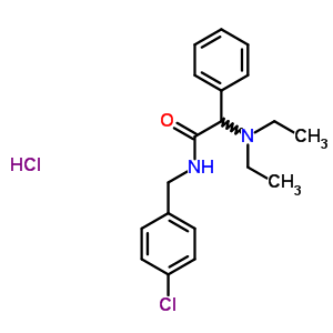 n-(4-chlorobenzyl)-2-(diethylamino)-2-phenylacetamide hydrochloride(1:1)