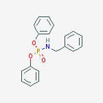 N-diphenoxyphosphoryl-1-phenyl-methanamine molecular structure