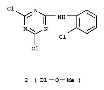 4,6-dichloro-N-(3-chloro-2,4-dimethoxyphenyl)-1,3,5-triazin-2-amine molecular structure