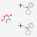 (z)-but-2-enedioate;dimethyl-[2-(1-phenylcyclohexyl)oxyethyl]azanium molecular structure