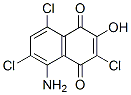 1,4-Naphthalenedione,  5-amino-3,6,8-trichloro-2-hydroxy- molecular structure