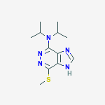 N,N-bis(1-methylethyl)-7-(methylsulfanyl)-1H-imidazo[4,5-d]pyridazin-4-amine molecular structure