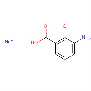 Benzoic acid, amino-2-hydroxy-, monosodium salt molecular structure