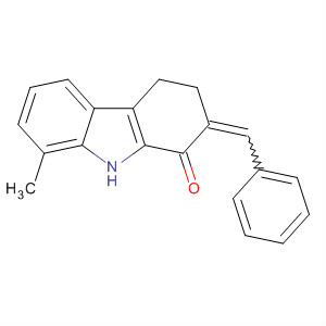 1H-Carbazol-1-one, 2,3,4,9-tetrahydro-8-methyl-2-(phenylmethylene)- molecular structure