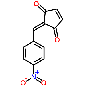 2-(4-nitrobenzylidene)cyclopent-4-ene-1,3-dione molecular structure