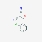 3-(2-chlorophenyl)oxirane-2,2-dicarbonitrile molecular structure