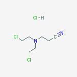 3-[bis(2-chloroethyl)amino]propanenitrile hydrochloride (1:1)