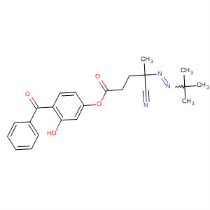 Pentanoic acid, 4-cyano-4-[(1,1-dimethylethyl)azo]-,4-benzoyl-3-hydroxyphenyl ester