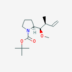Tert-butyl (2s)-2-[(1r,2s)-1-methoxy-2-methylbut-3-enyl]pyrrolidine-1-carboxylate molecular structure