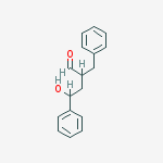 2-benzyl-4-hydroxy-4-phenylbutanal molecular structure