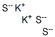 dipotassium trisulphide molecular structure