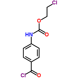 2-chloroethyl [4-(chlorocarbonyl)phenyl]carbamate molecular structure