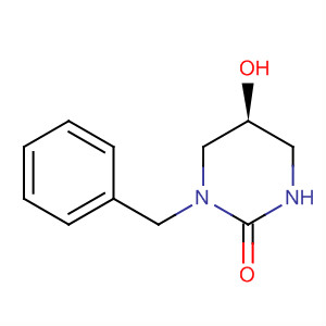 2(1H)-Pyrimidinone, tetrahydro-5-hydroxy-1-(phenylmethyl)-, (5S)- molecular structure