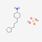 CYCLOHEXANAMINE,4- (3-CYCLOPENTYLPROPYL)-,SULFATE (1:1)