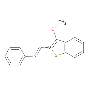 Benzenamine, N-[(3-methoxybenzo[b]thien-2-yl)methylene]- molecular structure