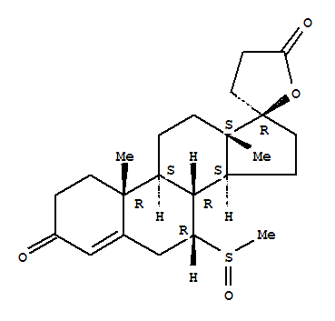 7alpha-(methylthio)spironolactone S-oxide molecular structure