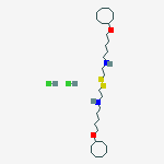 n,n'-(disulfanediyldiethane-2,1-diyl)bis[5-(cyclooctyloxy)pentan-1-amine] dihydrochloride molecular structure