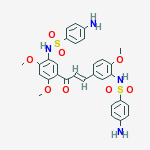 4-AMINO-N-(5-(3-(5-(((4-AMINOPHENYL)SULFONYL)AMINO)-2,4-DIMETHOXYPHENYL)-1-ALLYL)- 2-METHOXYPHENYL) BENZENESULFONAMIDE molecular structure
