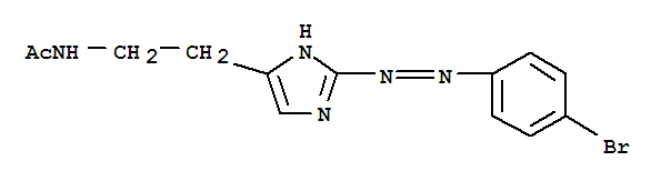N-(2-{(2Z)-2-[(4-bromophenyl)hydrazono]-2H-imidazol-4-yl}ethyl)acetamide