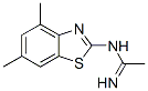 Ethanimidamide,N-(4,6-dimethyl-2-benzothiazolyl)- molecular structure