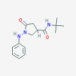 1-anilino-n-tert-butyl-5-oxopyrrolidine-3-carboxamide