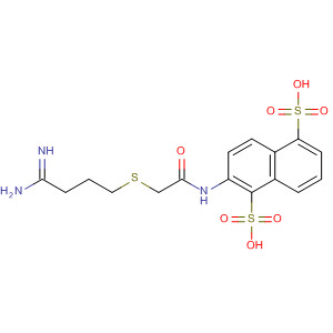 1,5-Naphthalenedisulfonic acid,2-[[[(4-amino-4-iminobutyl)thio]acetyl]amino]-