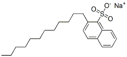 Dodecylnaphthalenesulfonic acid, sodium salt molecular structure
