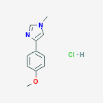 4-(4-methoxyphenyl)-1-methyl-1H-imidazole hydrochloride (1:1)