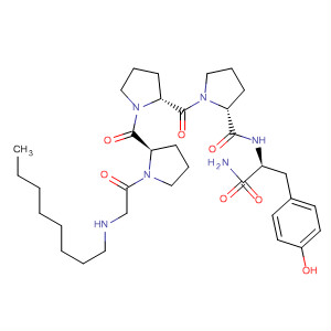 L-Tyrosinamide, N-octylglycyl-L-prolyl-L-prolyl-L-prolyl- molecular structure