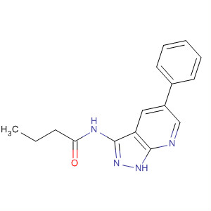 Butanamide, N-(5-phenyl-1H-pyrazolo[3,4-b]pyridin-3-yl)- molecular structure