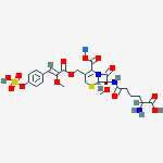 Sodium;(6r,7s)-7-[(5-amino-5-carboxypentanoyl)amino]-7-methoxy-3-[[(z)-2-methoxy-3-(4-sulfooxyphenyl)prop-2-enoyl]oxymethyl]-8-oxo-5-thia-1-azabicyclo[4.2.0]oct-2-ene-2-carboxylate