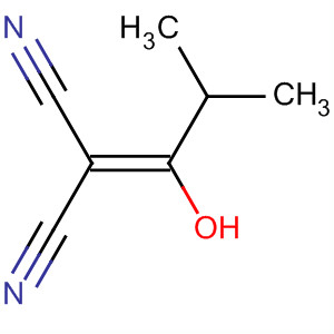 Propanedinitrile, (1-hydroxy-2-methylpropylidene)- molecular structure