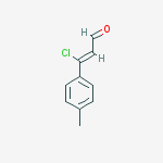 (2Z)-3-chloro-3-(4-methylphenyl)prop-2-enal molecular structure