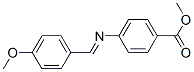 methyl 4-[[(4-methoxyphenyl)methylene-]amino]benzoate molecular structure