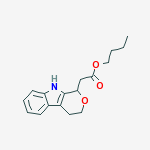 butyl 1,3,4,9-tetrahydropyrano[3,4-b]indol-1-ylacetate molecular structure