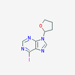 9h-purine, 6-iodo-9-(tetrahydro-2-furyl)-