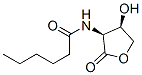 Hexanamide,N-[(3S,4R)-tetrahydro-4-hydroxy-2-oxo-3-furanyl]- molecular structure