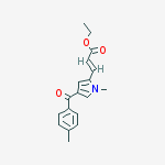 Ethyl (2E)-3-{1-methyl-4-[(4-methylphenyl)-carbonyl]-1H-pyrrol-2-yl}prop-2-enoate molecular structure