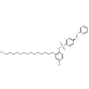 Benzenesulfonamide, N-(4-hydroxy-2-pentadecylphenyl)-4-(phenylazo)- molecular structure