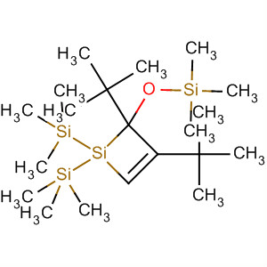 Silacyclobut-2-ene,3,4-bis(1,1-dimethylethyl)-1,1-bis(trimethylsilyl)-4-[(trimethylsilyl)oxy]- molecular structure