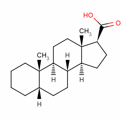 17β-Etiocholanecarboxylic acid molecular structure