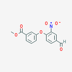 Methyl 3-(4-formyl-2-nitrophenoxy)benzoate molecular structure