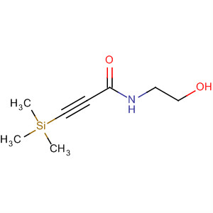 2-Propynamide, N-(2-hydroxyethyl)-3-(trimethylsilyl)- molecular structure