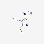 4-ISOTHIAZOLECARBONITRILE,5-HYDRAZINYL-3-METHOXY- molecular structure