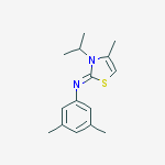N-(3,5-dimethylphenyl)-4-methyl-3-propan-2-yl-1,3-thiazol-2-imine molecular structure