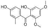 2,4-Dihydroxy-4,6-dimethoxy-2-methylbenzophenone molecular structure