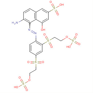 2-Naphthalenesulfonic acid,6-amino-5-[[2,4-bis[[2-(sulfooxy)ethyl]sulfonyl]phenyl]azo]-4-hydroxy- molecular structure