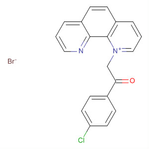 1,10-Phenanthrolinium, 1-[2-(4-chlorophenyl)-2-oxoethyl]-, bromide molecular structure