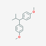 1,1'-(2-methylpropane-1,1-diyl)bis(4-methoxybenzene) molecular structure